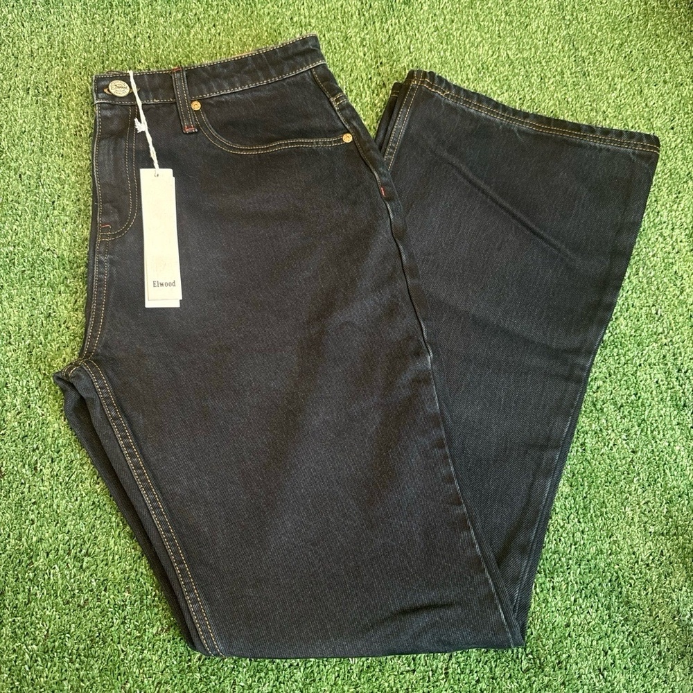 NWT Elwood BOOTCUT FLARE DENIM PANT #WP00003 Midnight Indigo‎ Womens 32
